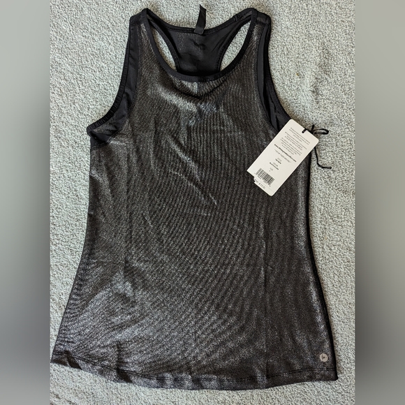 90 Degree By Reflex Tops - NWT metallic athletic tank